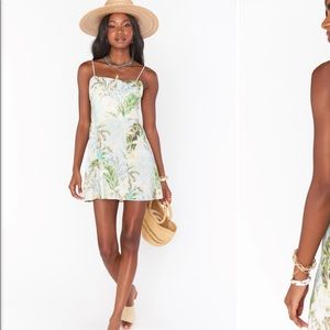 Show Me Your MuMu Tropical Print Mini Dress